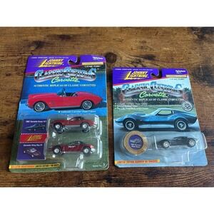 Johnny Lightning Limited Edition Classic Customs Corvette 2 Pack (Set Of 2) 1996